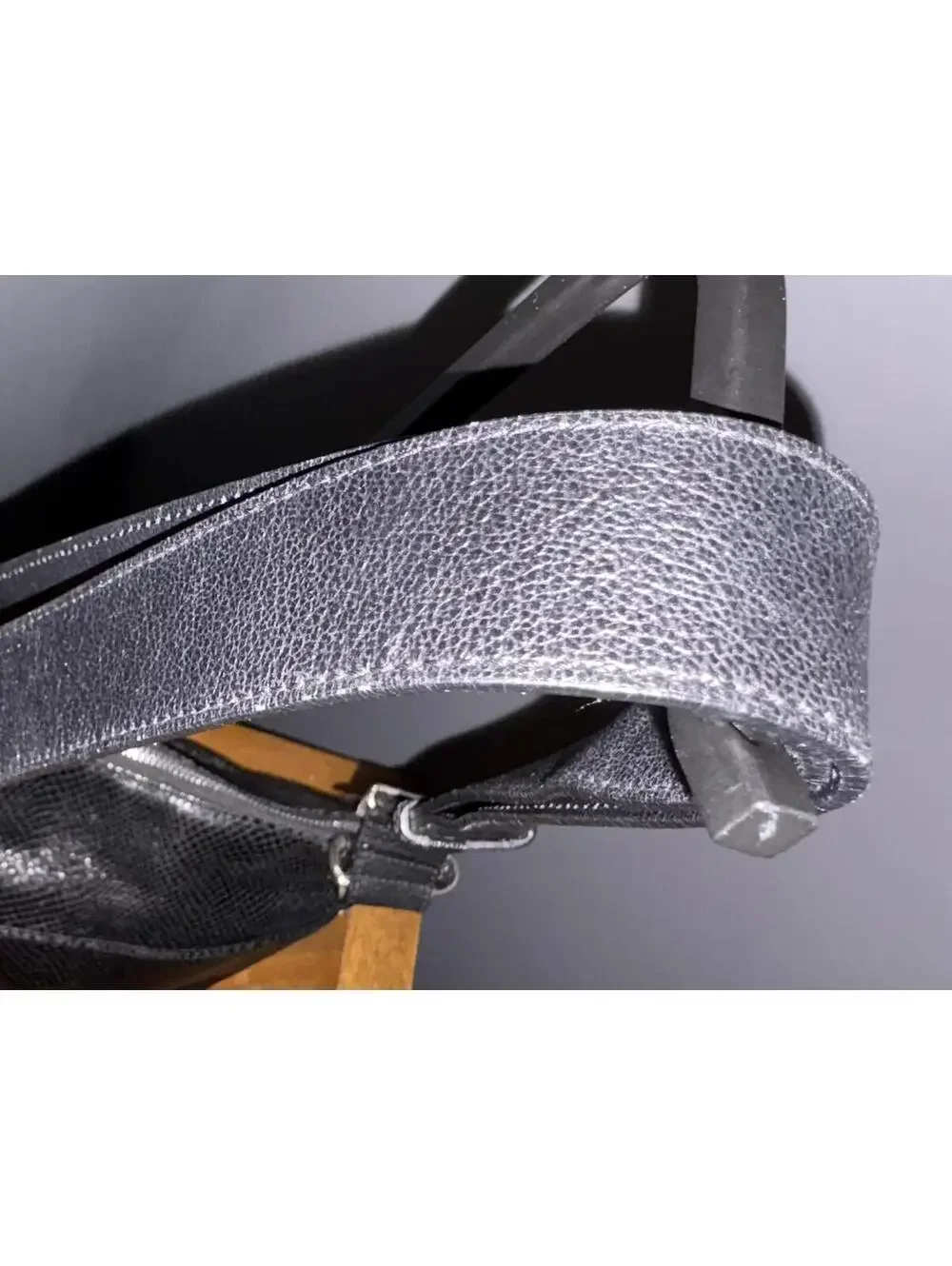 Brighton Black Snake-Embossed Organizer Crossbody Bag